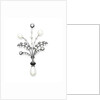 A diamond and natural pearl spray brooch by Anonymous