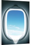 Close-up of airplane window by Anonymous