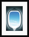 Close-up of airplane window by Anonymous