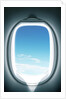Close-up of airplane window by Anonymous