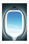 Close-up of airplane window by Anonymous