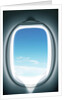 Close-up of airplane window by Anonymous