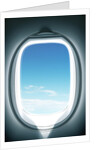 Close-up of airplane window by Anonymous