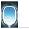 Close-up of airplane window by Anonymous