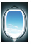 Close-up of airplane window by Anonymous
