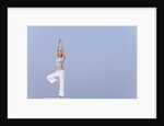 Young woman stretching by Anonymous