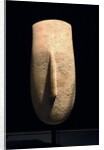 Cycladic sculpture of female head by Anonymous