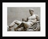 Sculpture of reclining Dionysos by Anonymous