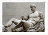 Sculpture of reclining Dionysos by Anonymous