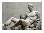Sculpture of reclining Dionysos by Anonymous