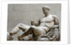Sculpture of reclining Dionysos by Anonymous