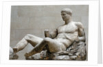 Sculpture of reclining Dionysos by Anonymous