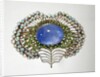 Brooch in the shape of a peacock feather by Karl Rothmuller