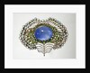 Brooch in the shape of a peacock feather by Karl Rothmuller