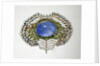 Brooch in the shape of a peacock feather by Karl Rothmuller