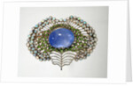 Brooch in the shape of a peacock feather by Karl Rothmuller