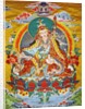 Tibetan embroidered scroll by Anonymous