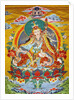 Tibetan embroidered scroll by Anonymous