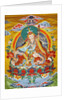 Tibetan embroidered scroll by Anonymous