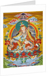 Tibetan embroidered scroll by Anonymous