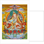 Tibetan embroidered scroll by Anonymous