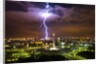 Lightening striking near Merdeka Square by Anonymous