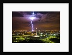Lightening striking near Merdeka Square by Anonymous