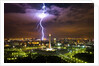 Lightening striking near Merdeka Square by Anonymous