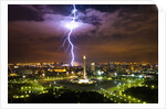 Lightening striking near Merdeka Square by Anonymous