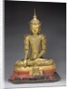 Seated crowned and bejeweled Buddha by Anonymous