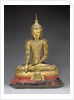 Seated crowned and bejeweled Buddha by Anonymous