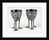 Two Chinese cloisonne egg cups by Anonymous