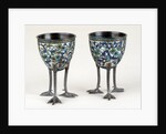 Two Chinese cloisonne egg cups by Anonymous