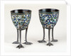 Two Chinese cloisonne egg cups by Anonymous