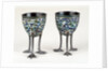 Two Chinese cloisonne egg cups by Anonymous
