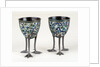 Two Chinese cloisonne egg cups by Anonymous