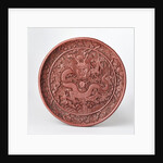 Dragon on a carved platter by Anonymous