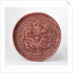 Dragon on a carved platter by Anonymous