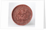 Dragon on a carved platter by Anonymous