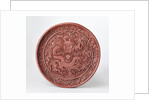Dragon on a carved platter by Anonymous