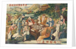 The Eight Immortals Play Mah-Jong poster by Anonymous