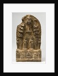 Northern Qi Dynasty stele with Twin-Bodhisattvas by Anonymous