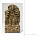Northern Qi Dynasty stele with Twin-Bodhisattvas by Anonymous