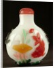 Carved jade snuff bottle by Anonymous