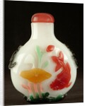Carved jade snuff bottle by Anonymous