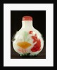 Carved jade snuff bottle by Anonymous