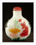 Carved jade snuff bottle by Anonymous