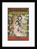 Poster with two young women in garden by Anonymous