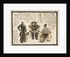 Japanese print showing Commander Anan, Commodore Matthew Perry and Captain Henry Adams by Anonymous