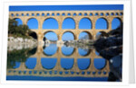Pont du Gard and Gard River by Anonymous